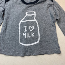 Load image into Gallery viewer, Boys Kimocat, grey long sleeve t-shirt / top, FUC, size 0-1,  