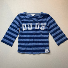 Load image into Gallery viewer, Boys Pumpkin Patch, blue stripe long sleeve top, GUC, size 1,  
