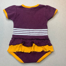 Load image into Gallery viewer, Girls NRL Official, Brisbane Broncos cotton romper, EUC, size 000,  
