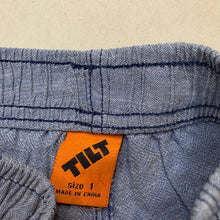 Load image into Gallery viewer, Boys Tilt, lightweight cotton shorts, elasticated, GUC, size 1,  