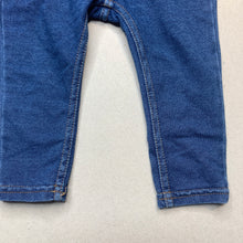Load image into Gallery viewer, Girls H&amp;M, stretchy denim leggings, elasticated, GUC, size 0,  
