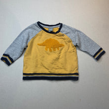 Load image into Gallery viewer, Boys Ollie's Place, fleece lined sweater / jumper, dinosaur, GUC, size 00,  