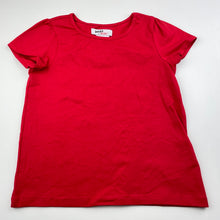 Load image into Gallery viewer, Girls Bopster &amp; Mini, red stretchy t-shirt / top, small marks on sleeve, FUC, size 5,  
