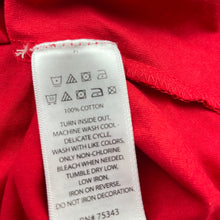 Load image into Gallery viewer, Girls Bopster &amp; Mini, red stretchy t-shirt / top, small marks on sleeve, FUC, size 5,  