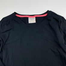 Load image into Gallery viewer, Girls Emerson, black cotton long sleeve t-shirt / top, EUC, size 8,  