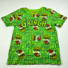 Load image into Gallery viewer, Boys Dr Seuss, The Grinch cotton Christmas t-shirt / top, EUC, size 6,  