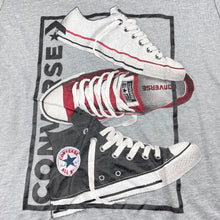 Load image into Gallery viewer, Girls Converse, grey marle t-shirt / top, EUC, size 12-13,  