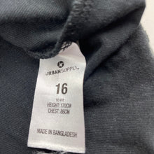 Load image into Gallery viewer, Boys Urban Supply, cotton sleeveless hooded t-shirt, L: 65cm, EUC, size 16,  