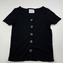Load image into Gallery viewer, Girls Mango, lightweight ribbed t-shirt / top, EUC, size 8,  