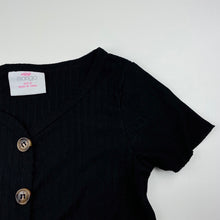 Load image into Gallery viewer, Girls Mango, lightweight ribbed t-shirt / top, EUC, size 8,  