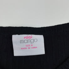 Load image into Gallery viewer, Girls Mango, lightweight ribbed t-shirt / top, EUC, size 8,  