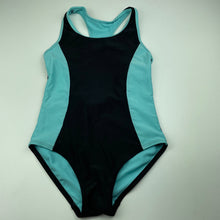 Load image into Gallery viewer, Girls Mango, black &amp; blue swim one-piece, EUC, size 10,  