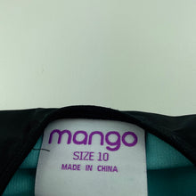 Load image into Gallery viewer, Girls Mango, black &amp; blue swim one-piece, EUC, size 10,  