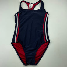 Load image into Gallery viewer, Girls Wave Zone, navy swim one-piece, EUC, size 12,  