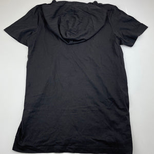 Boys Target, grey hooded t-shirt / top, EUC, size 14,  