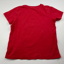 Load image into Gallery viewer, Boys Fun Spirit, red cotton t-shirt / top, GUC, size 4,  