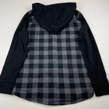 Load image into Gallery viewer, Boys Anko, flannel cotton hooded shirt / top, EUC, size 10,  