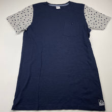 Load image into Gallery viewer, Boys Target, navy &amp; grey cotton t-shirt / top, EUC, size 14,  