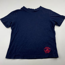 Load image into Gallery viewer, Boys H&amp;T, navy cotton t-shirt / top, wash fade, FUC, size 4,  