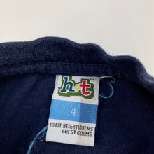 Load image into Gallery viewer, Boys H&amp;T, navy cotton t-shirt / top, wash fade, FUC, size 4,  