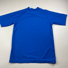 Load image into Gallery viewer, Boys Wave Zone, blue short sleeve rashie / swim top, GUC, size 10,  