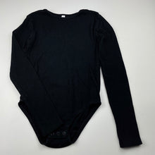 Load image into Gallery viewer, Girls KID, black ribbed bodysuit, GUC, size 10,  