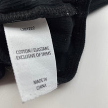 Load image into Gallery viewer, Girls KID, black ribbed bodysuit, GUC, size 10,  