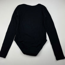 Load image into Gallery viewer, Girls KID, black ribbed bodysuit, GUC, size 10,  