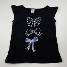 Load image into Gallery viewer, Girls Target, black cotton t-shirt / top, GUC, size 8,  