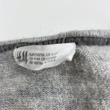 Load image into Gallery viewer, Girls H&amp;M, grey marle soft feel knitted cardigan, L: 57cm, GUC, size 5-6,  