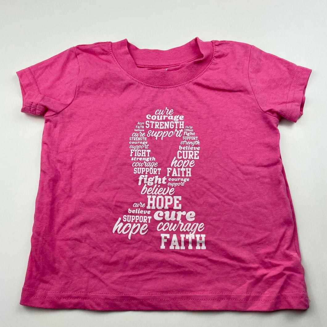 Girls Crown & Ivy, pink lightweight t-shirt / top, EUC, size 2,  