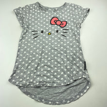 Load image into Gallery viewer, Girls Cotton On, Hello Kitty grey marle t-shirt / top, FUC, size 8,  