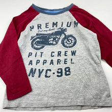 Load image into Gallery viewer, Boys Target, cotton long sleeve t-shirt / top, motorbike, FUC, size 4,  