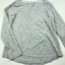 Load image into Gallery viewer, Girls Emerson, grey marle long sleeve t-shirt / top, EUC, size 8,  