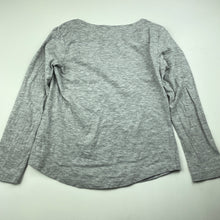 Load image into Gallery viewer, Girls Emerson, grey marle long sleeve t-shirt / top, EUC, size 8,  