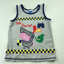 Load image into Gallery viewer, Boys Peppa Pig, George stretchy singlet top, GUC, size 3-4,  