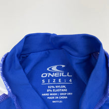 Load image into Gallery viewer, Boys O'Neill, UPF 50+ short sleeve rashie / swim top, GUC, size 4,  
