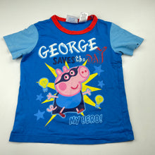 Load image into Gallery viewer, Boys Peppa Pig, cotton pyjama shirt / top, EUC, size 4,  