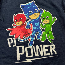 Load image into Gallery viewer, unisex PJ Masks, navy marle long sleeve top, EUC, size 3,  