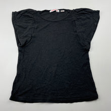 Load image into Gallery viewer, Girls Country Road, dark grey linen blend t-shirt / top, EUC, size 5,  
