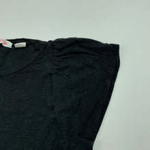 Load image into Gallery viewer, Girls Country Road, dark grey linen blend t-shirt / top, EUC, size 5,  