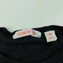 Load image into Gallery viewer, Girls Country Road, dark grey linen blend t-shirt / top, EUC, size 5,  