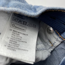 Load image into Gallery viewer, Boys H&amp;M, blue stretch denim jeans, adjustable, Inside leg: 56cm, marks front &amp; back right leg, FUC, size 8,  