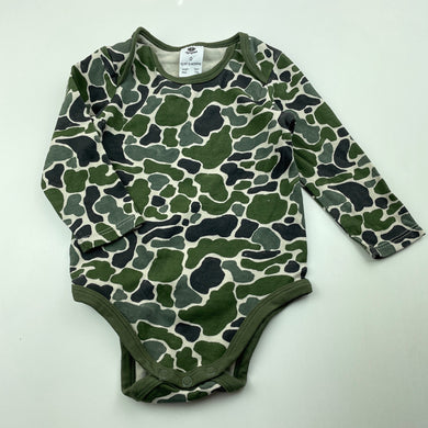 unisex Dymples, animal print cotton bodysuit / romper, GUC, size 0,  