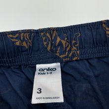 Load image into Gallery viewer, Boys Anko, lightweight cotton shorts, elasticated, EUC, size 3,  