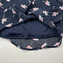 Load image into Gallery viewer, Girls Anko, navy dual layer top, birds, EUC, size 6,  