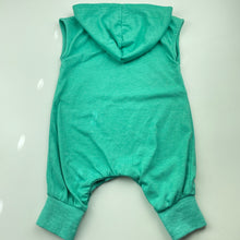 Load image into Gallery viewer, Boys Baby Berry, lightweight hooded romper, EUC, size 00,  