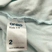 Load image into Gallery viewer, Boys Anko, blue cotton t-shirt / top, FUC, size 2,  