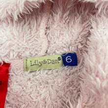 Load image into Gallery viewer, Girls Lily &amp; Dan, soft fleece hooded winter pyjama top, FUC, size 6,  