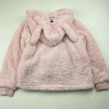 Load image into Gallery viewer, Girls Lily &amp; Dan, soft fleece hooded winter pyjama top, FUC, size 6,  